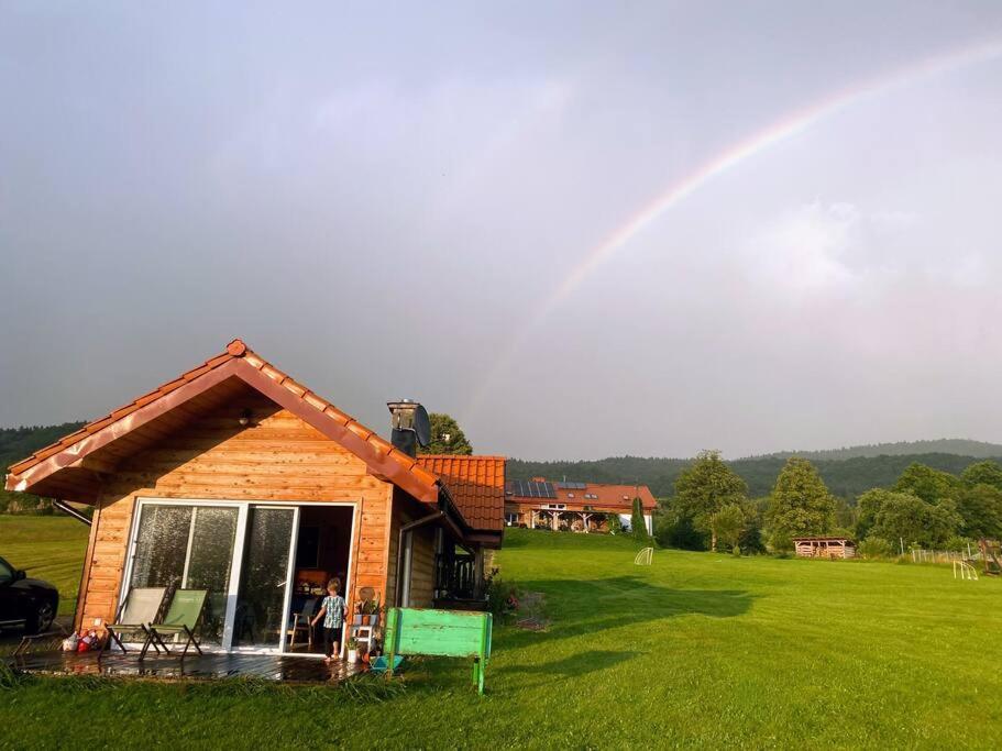 Polanka Beskid Niski Cute Cabin With Spectacular Views Hanczowa 外观 照片
