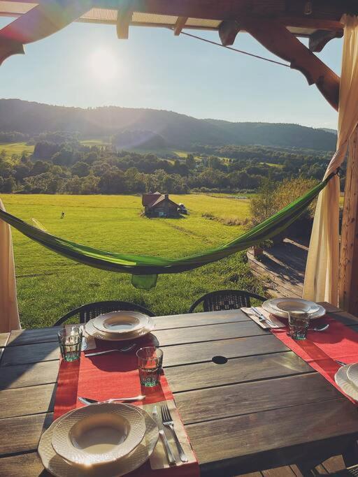 Polanka Beskid Niski Cute Cabin With Spectacular Views Hanczowa 外观 照片