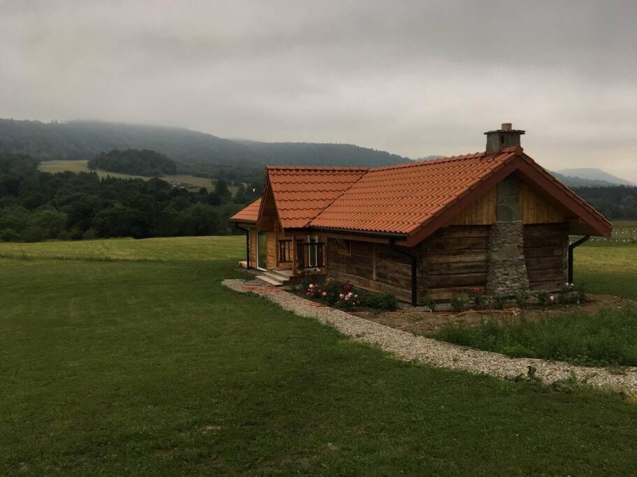 Polanka Beskid Niski Cute Cabin With Spectacular Views Hanczowa 外观 照片