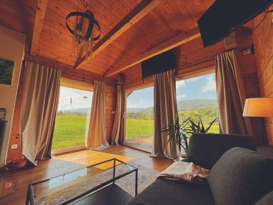 Polanka Beskid Niski Cute Cabin With Spectacular Views Hanczowa 外观 照片